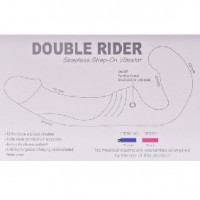10-Speed Purple Rechargeable Strapless Strap-on, Silicone Double Ended Penis Vibrator ( 2 Vibrators )